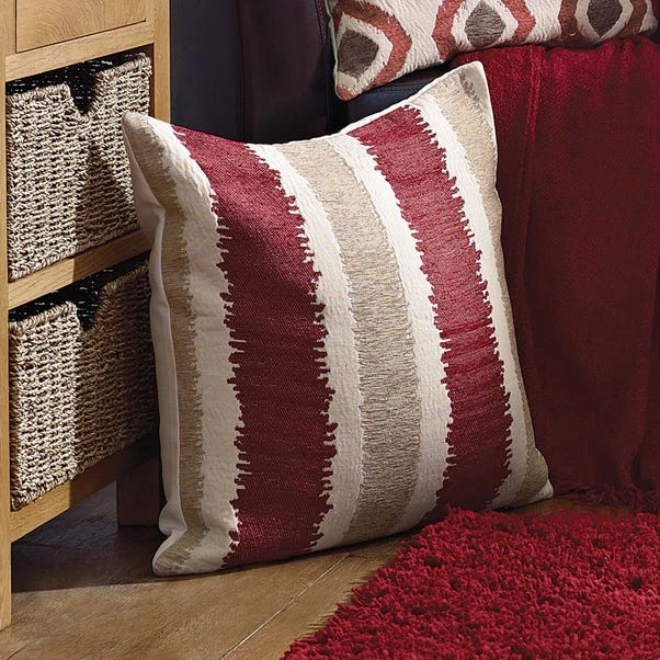 Dunelm Large Chenille Striped Cushion 2 Dunelm Large Chenille Striped Cushion - Image 2