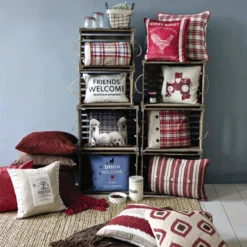 Dunelm Large Chenille Striped Cushion 7 Dunelm Large Chenille Striped Cushion -Elegant Home 1000033535 alt02