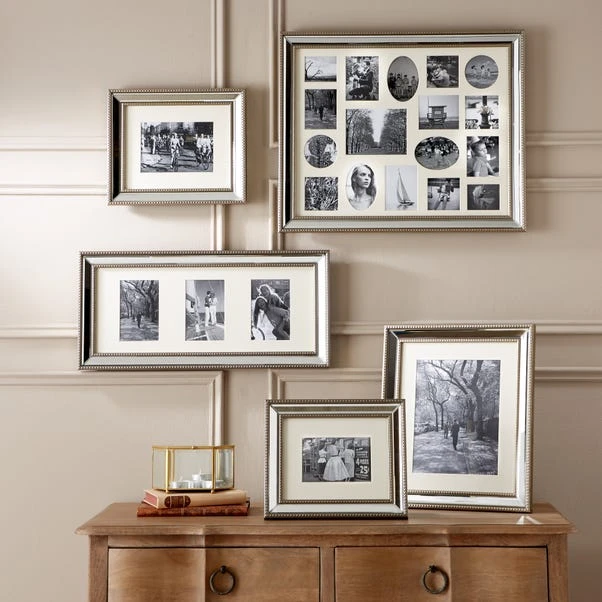 Dorma Champagne 3 Aperture Mirrored Photo Frame 2 Dorma Champagne 3 Aperture Mirrored Photo Frame - Image 2