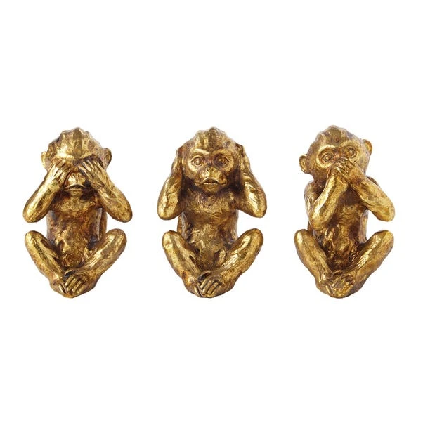 Dunelm See No Evil Resin Monkey Ornament 2 Dunelm See No Evil Resin Monkey Ornament - Image 2