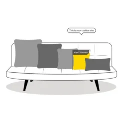 Dunelm Sonny Cushion Cover -Elegant Home 1000139469 alt06