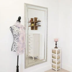 Milton Manor Anastasia Silver Leaner Mirror 5 Milton Manor Anastasia Silver Leaner Mirror -Elegant Home 1000141905 alt02