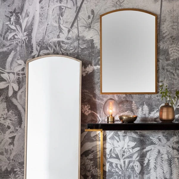 Cedar & Sage Bellingham Arch Mirror, Antique Silver 60x90cm 3 Cedar & Sage Bellingham Arch Mirror, Antique Silver 60x90cm - Image 3