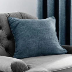 Luxury Collection Aubrey Navy Chenille Cushion -Elegant Home 1000164660 alt01