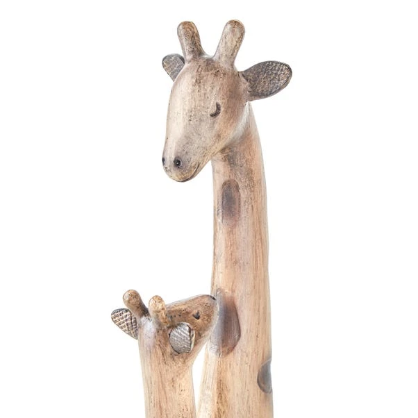Dunelm Resin Giraffe Mother And Child Sculpture 3 Dunelm Resin Giraffe Mother And Child Sculpture - Image 3