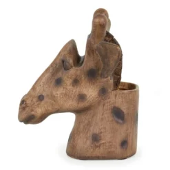 Dunelm Giraffe Head Pot And Glasses Holder -Elegant Home 1000167606 alt02
