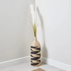 Dunelm Large Woven Bottle Vase 8 Dunelm Large Woven Bottle Vase -Elegant Home 1000167615 alt01