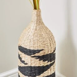 Dunelm Large Woven Bottle Vase 9 Dunelm Large Woven Bottle Vase -Elegant Home 1000167615 alt02