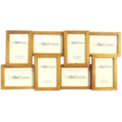 Dunelm Natural Wood Eight Opening Photo Frame