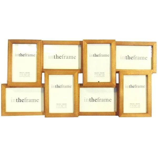 Dunelm Natural Wood Eight Opening Photo Frame 1 Dunelm Natural Wood Eight Opening Photo Frame