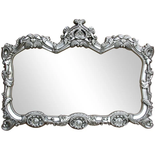 Dunelm Ormolu Ornate Wall Mirror, Silver 85x117cm 1 Dunelm Ormolu Ornate Wall Mirror, Silver 85x117cm