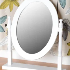 Seconique Contessa Dressing Table Mirror, White 57x48cm