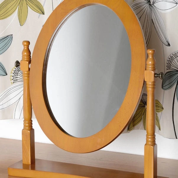 Seconique Contessa Dressing Table Mirror, Natural 57x48cm 1 Seconique Contessa Dressing Table Mirror, Natural 57x48cm