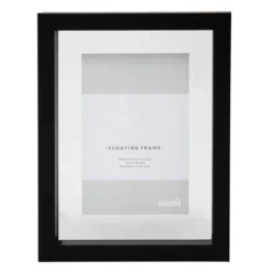 Dunelm Black Floating Photo Frame 6" X 4" (15cm X 10cm)