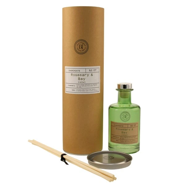 Churchgate Rosemary And Bay 240ml Reed Diffuser 1 Churchgate Rosemary And Bay 240ml Reed Diffuser
