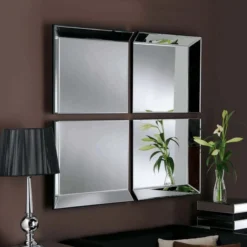 Yearn Mirrors Byblos 4 Panel Wall Mirror, 107x112cm