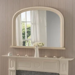 Yearn Mirrors Yearn Contemporary Overmantle Mirror 112x77cm Ivory