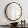 Yearn Mirrors Yearn Classic Round Wall Mirror, Bronze 60cm