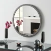 Yearn Mirrors Yearn Classic Round Wall Mirror, Dark Grey 60cm