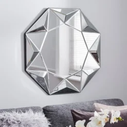 Dunelm 3D Geo Wall Mirror, 80cm