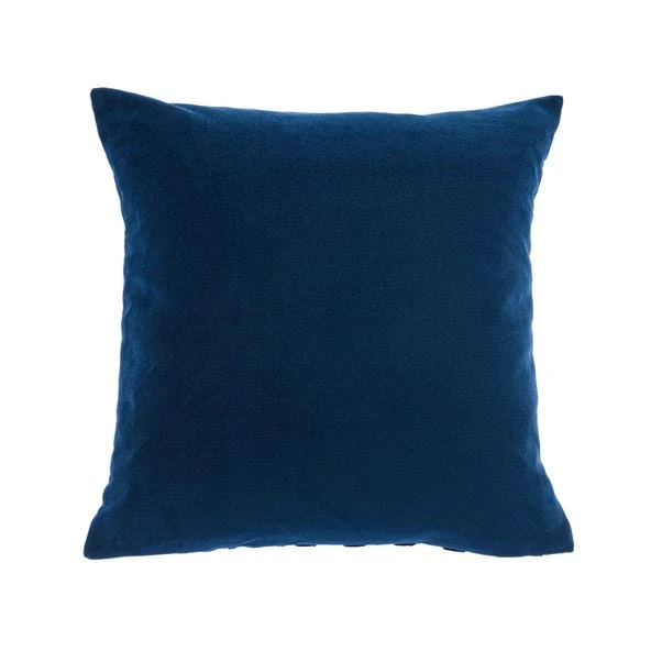 Dunelm Cut Velvet Polka Dot Navy Cushion 3 Dunelm Cut Velvet Polka Dot Navy Cushion - Image 3