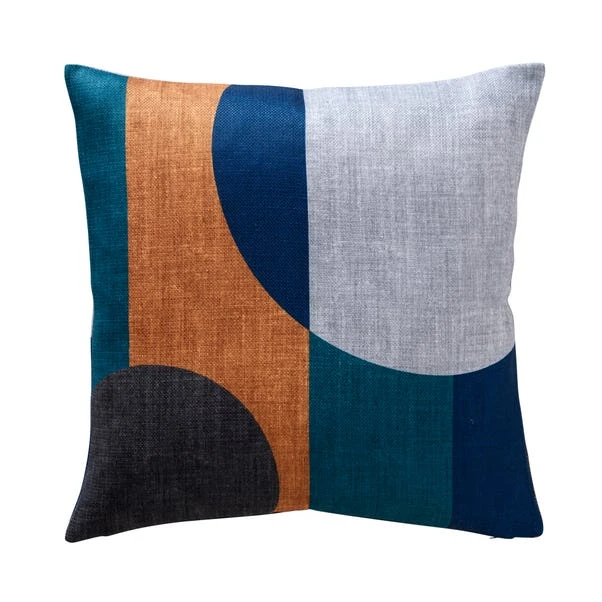 Elements Blocks Navy Cushion 2 Elements Blocks Navy Cushion - Image 2