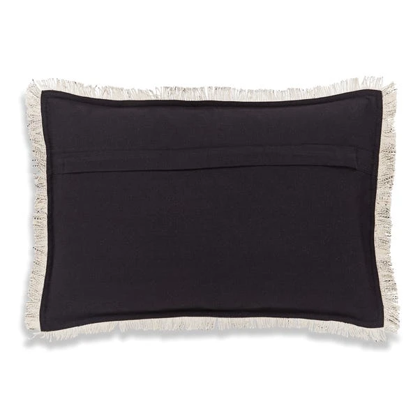Dunelm Santiago Woven Charcoal Cushion 4 Dunelm Santiago Woven Charcoal Cushion - Image 4