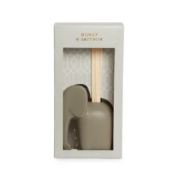 Dunelm Grey Honey Saffron Elephant 120ml Diffuser -Elegant Home 30667919 alt02