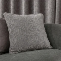 Luxury Collection Abstract Chenille Dove Grey Cushion