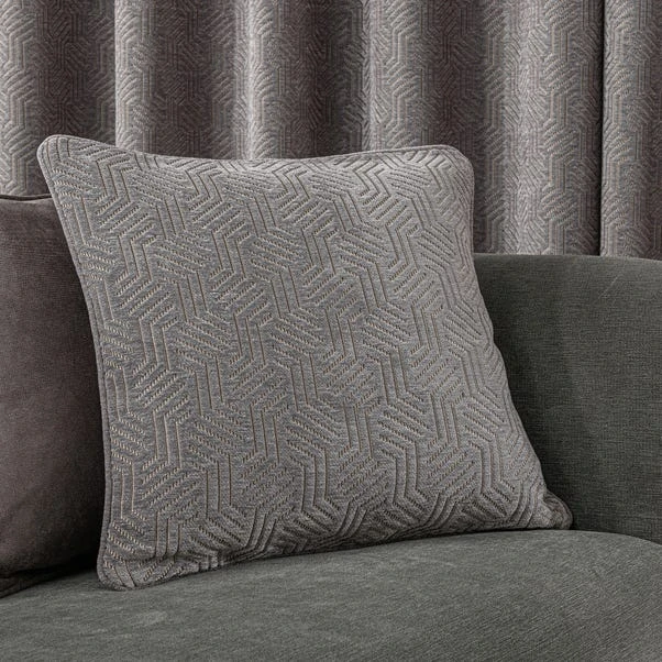 Luxury Collection Abstract Chenille Dove Grey Cushion 1 Luxury Collection Abstract Chenille Dove Grey Cushion