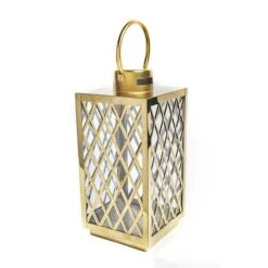 Dunelm Gold Lattice Lantern