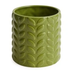 Dunelm Large Green Leaf Plant Pot