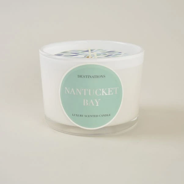 Dunelm Two Wick Pot Nantucket 2 Dunelm Two Wick Pot Nantucket - Image 2