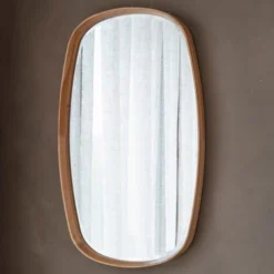 Cedar & Sage Sutton Wall Mirror, Oak 90x55cm