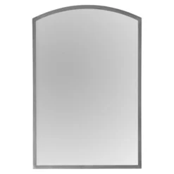 Cedar & Sage Bellingham Arch Mirror, Antique Silver 60x90cm