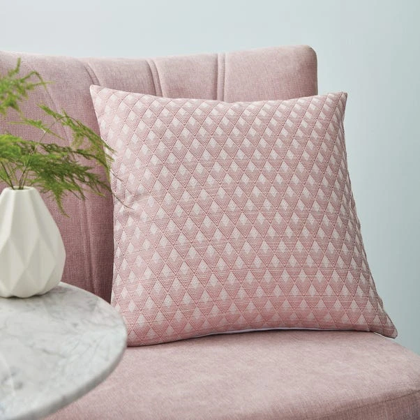 Dunelm Deco Geo Rose Cushion Cover 1 Dunelm Deco Geo Rose Cushion Cover