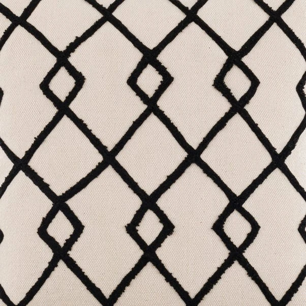 Dunelm Global Trellis Tassel Cushion Cover 3 Dunelm Global Trellis Tassel Cushion Cover - Image 3