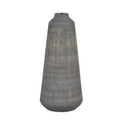 Dunelm Tall Matte Grey Ceramic Vase
