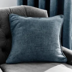 Luxury Collection Aubrey Navy Chenille Cushion