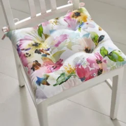 Dunelm Sophia Floral Seat Pad