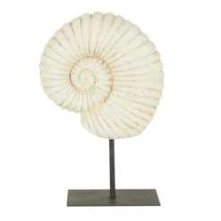 Dunelm Fossil Shell On Stand Sculpture