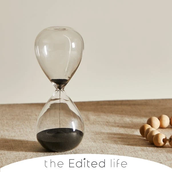 The Edited Life Black 15 Minute Sand Timer 1 The Edited Life Black 15 Minute Sand Timer