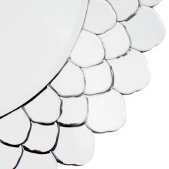 Pacific Lifestyle Clear Layered Glass Round Wall Mirror, 80cm -Elegant Home 30715758 alt03