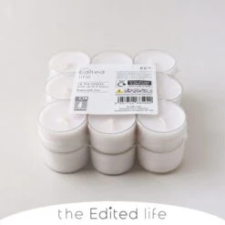 The Edited Life Pack Of 18 Unscented Tealights