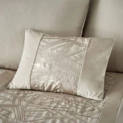 Catherine Lansfield Velvet Sparkle Champagne Cushion