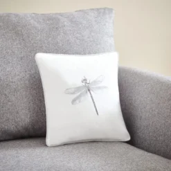 Dunelm Dragonfly Piped Cushion