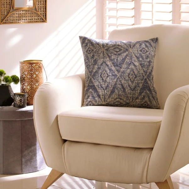 Dunelm Geo Diamond Navy Cushion Cover 1 Dunelm Geo Diamond Navy Cushion Cover