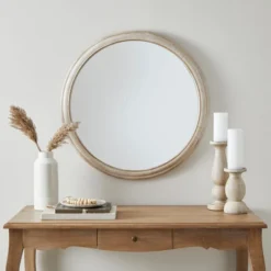 Elegant Home 75 Churchgate Round Wall Mirror, 80cm