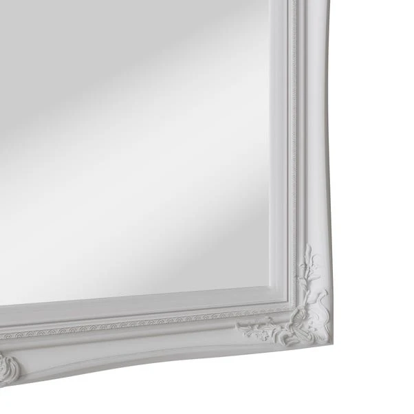 Dunelm Swept Wall Mirror, White 104x74cm 3 Dunelm Swept Wall Mirror, White 104x74cm - Image 3