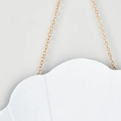 Dunelm Vivian Shell Wall Mirror, Gold -Elegant Home 30727672 alt02